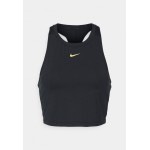 Kobiety T SHIRT TOP | Nike Performance ONE LUXE - Top - black/metallic gold/czarny - QE38935