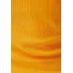 Kobiety T SHIRT TOP | Bershka MIT PATENTMUSTER - Top - orange/pomarańczowy - EK81141