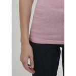 Kobiety T SHIRT TOP | b.young BYPAMILA TOP - Top - mauve mist melange/beżowy - AU06592