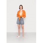 Kobiety T SHIRT TOP | Cotton On SIERRA SHIRRED V NECK - Top - sweet orange/pomarańczowy - QH50249
