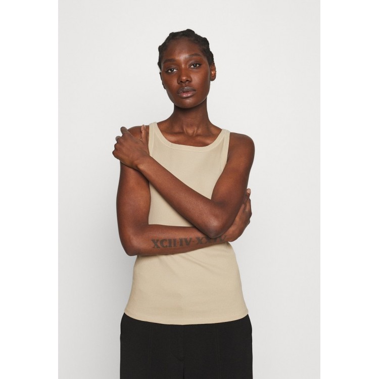 Kobiety T SHIRT TOP | Gestuz ROLLA - Top - pure cashmere/beżowy - RA81419
