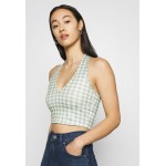 Kobiety T SHIRT TOP | Glamorous MAYA HALTER NECK WITH OPEN BACK 2 PACK - Top - black/mint/czarny - HQ49229