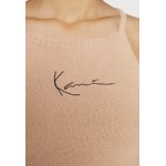 Kobiety T SHIRT TOP | Karl Kani SMALL SIGNATURE - Top - taupe/brązowy - YA37068