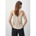 Kobiety T SHIRT TOP | Massimo Dutti Top - nude - TW20113