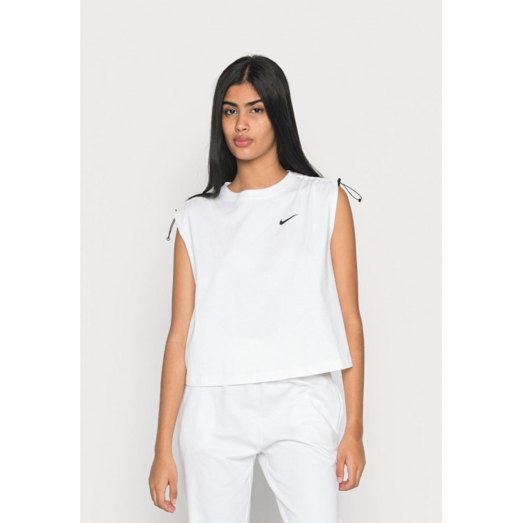 Kobiety T SHIRT TOP | Nike Sportswear Top - white/black/biały - MB39809