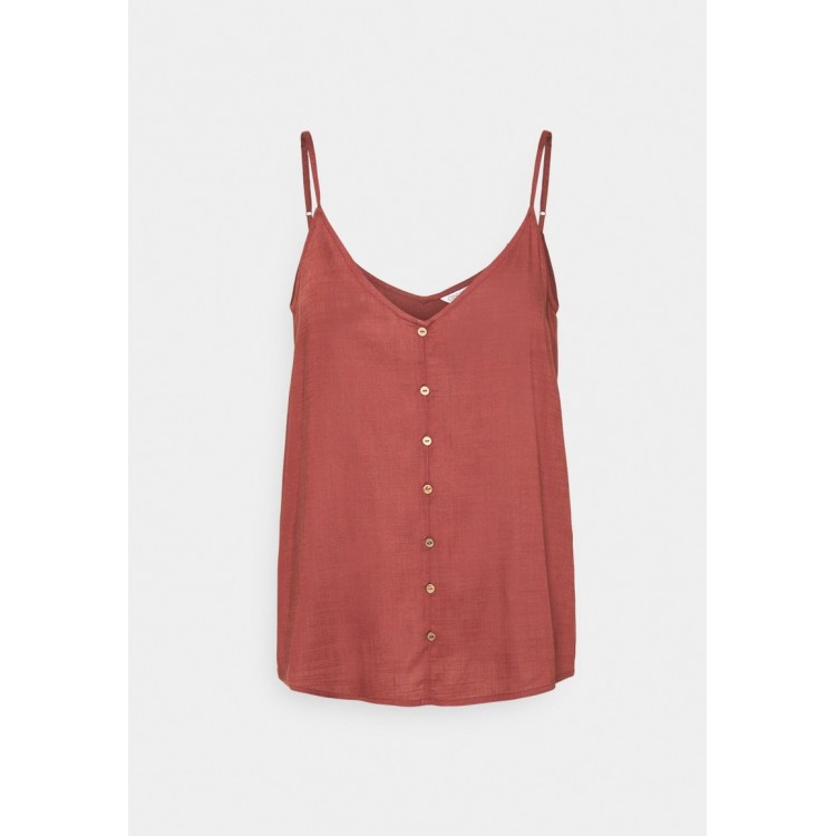 Kobiety T SHIRT TOP | ONLY ONLASTRID SINGLET - Top - apple butter/brązowy - BA77673