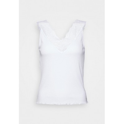 Kobiety T_SHIRT_TOP | ONLY Petite ONLOLIVIA MIX - Top - bright white/biały - FY87425