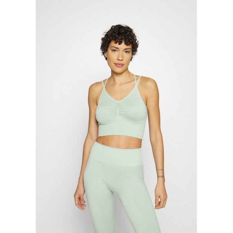 Kobiety T SHIRT TOP | ONLY Play ONPFRIO CROP - Top - frosty green/miętowy - OS48850