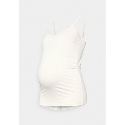 Kobiety T_SHIRT_TOP | Pieces Maternity PMKATE SINGLET - Top - cloud dancer/biały - OS48807