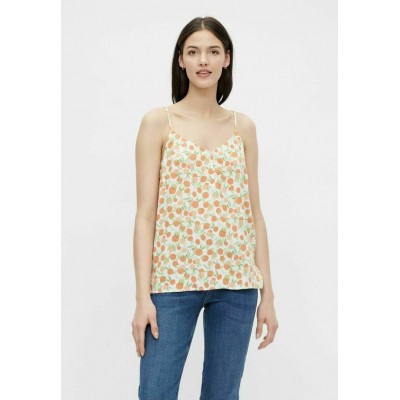Kobiety T_SHIRT_TOP | Pieces PCNYA SLIP - Top - buttercream/beżowy - OH70852