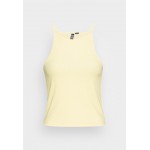 Kobiety T SHIRT TOP | Pieces PCOSTINA STRAP - Top - pale banana/żółty - QX87493