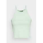 Kobiety T SHIRT TOP | Pieces PCOSTINA STRAP - Top - silt green/jasnozielony - PY26210