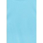 Kobiety T SHIRT TOP | PULL&BEAR Top - turquoise/turkusowy - QC32609