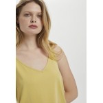 Kobiety T SHIRT TOP | Soaked in Luxury COLUMBINE - Top - yellow/srebrny - GX73713