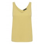 Kobiety T SHIRT TOP | Soaked in Luxury COLUMBINE - Top - yellow/srebrny - GX73713