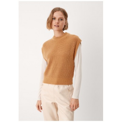 Kobiety T_SHIRT_TOP | s.Oliver Top - caramel/beżowy - YU43069