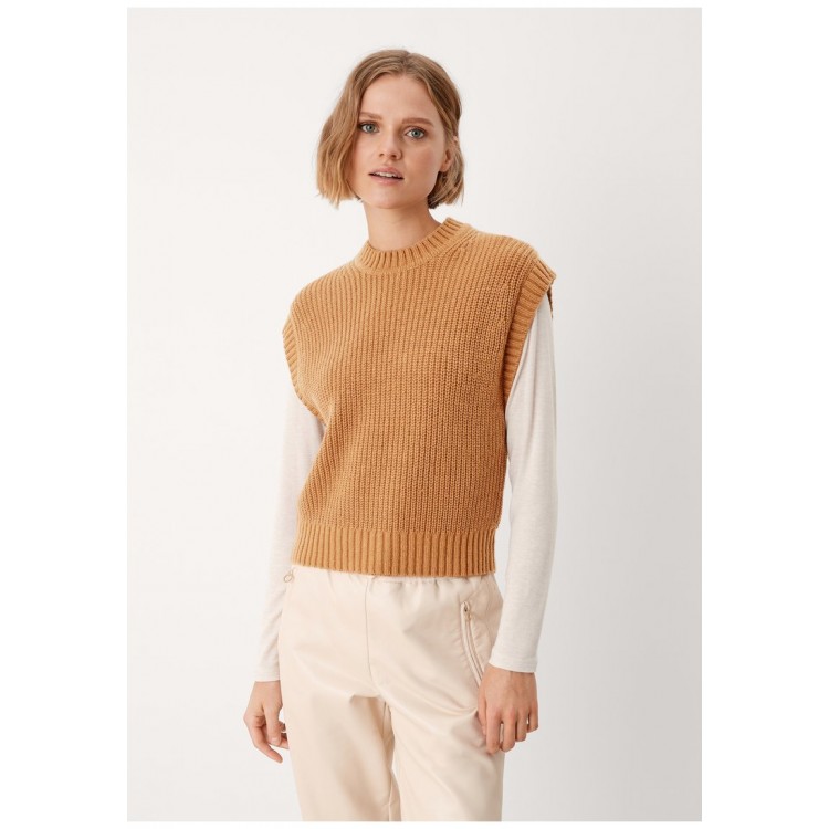 Kobiety T SHIRT TOP | s.Oliver Top - caramel/beżowy - YU43069