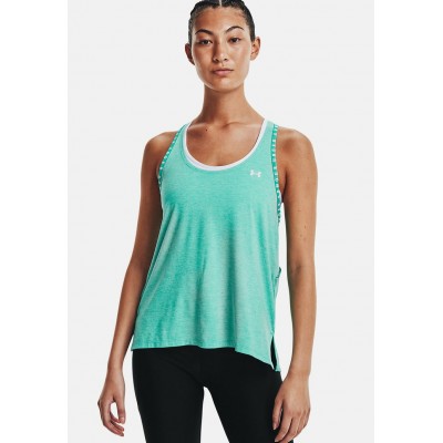 Kobiety T_SHIRT_TOP | Under Armour KNOCKOUT MESH BACK TANK - Top - teal/turkusowy - ZT27750