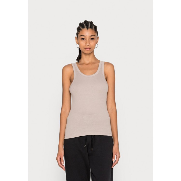 Kobiety T SHIRT TOP | Weekday CLOSE FITTED TANK - Top - mole/szary - PF41010