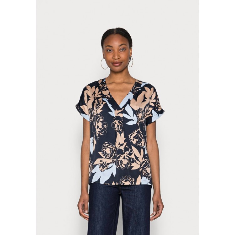 Kobiety SHIRT | Culture BERNA CAPSLEEVE - T-shirt z nadrukiem - dress blues/niebieski - GR56309