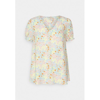 Kobiety SHIRT | edc by Esprit SHORT SLEEVE BLOUSE - T-shirt z nadrukiem - off white/mleczny - HM48276