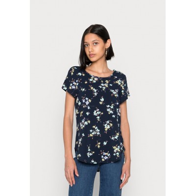 Kobiety SHIRT | Vero Moda VMBECCA PLAIN - T-shirt z nadrukiem - navy blazer sinan/granatowy - YQ33826