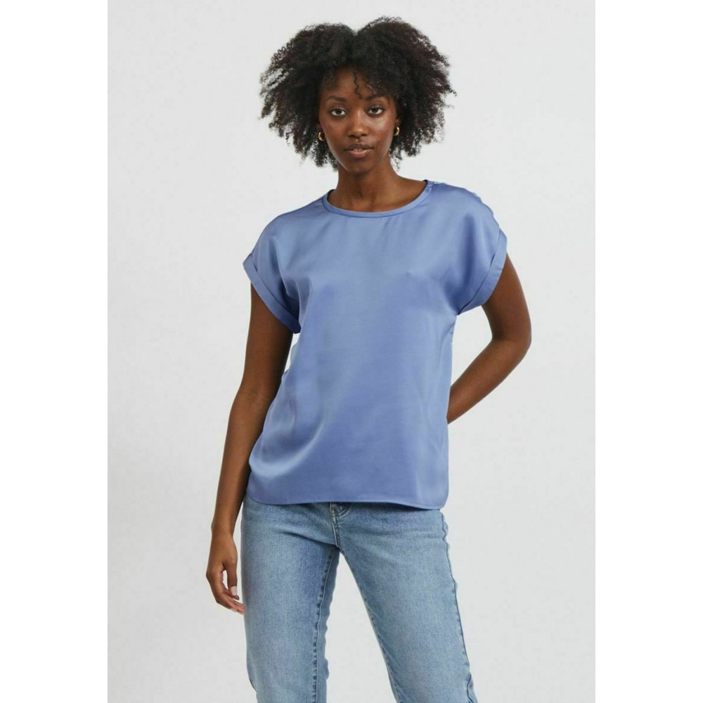 Kobiety SHIRT | Vila VIELLETTE NOOS - T-shirt z nadrukiem - english manor/niebieski - AL13999