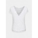 Kobiety SHIRT | Vila VIKALILA CAPSLEEVE - T-shirt z nadrukiem - cloud dancer/biały - ON77576