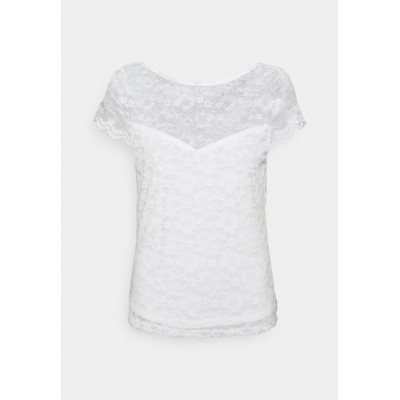 Kobiety SHIRT | Vila VIKALILA CAPSLEEVE - T-shirt z nadrukiem - cloud dancer/biały - ON77576