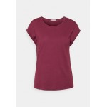 Kobiety T SHIRT TOP | Anna Field 3 PACK - T-shirt z nadrukiem - black/dark red/black/czarny - KB12918