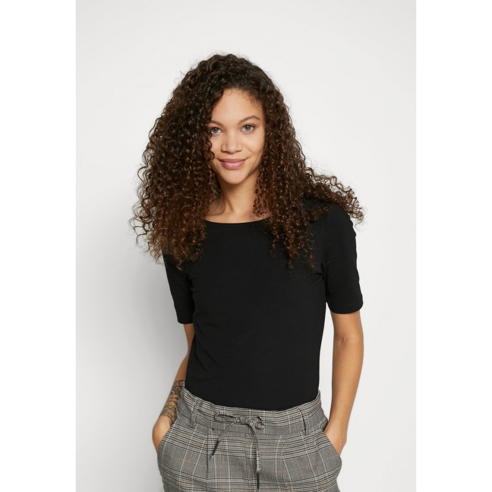 Kobiety T SHIRT TOP | Anna Field Petite BASIC CREW NECK - T-shirt basic - black/czarny - JJ83201