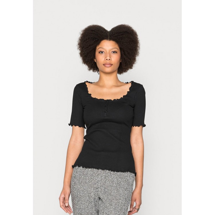 Kobiety T SHIRT TOP | Anna Field T-shirt basic - black/czarny - MR89088
