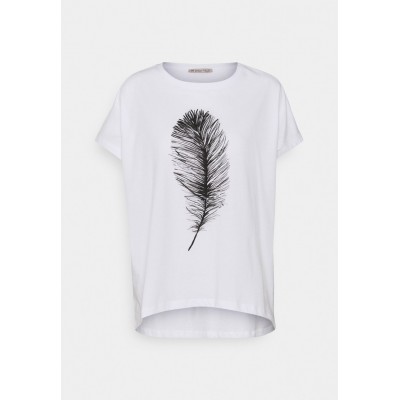 Kobiety T_SHIRT_TOP | Anna Field T-shirt z nadrukiem - white/biały - JP86476