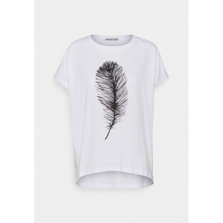 Kobiety T SHIRT TOP | Anna Field T-shirt z nadrukiem - white/biały - JP86476