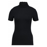 Kobiety T SHIRT TOP | Anna Field Tall 1/2 SLEEVE ROLL NECK - T-shirt basic - black/czarny - DI06400