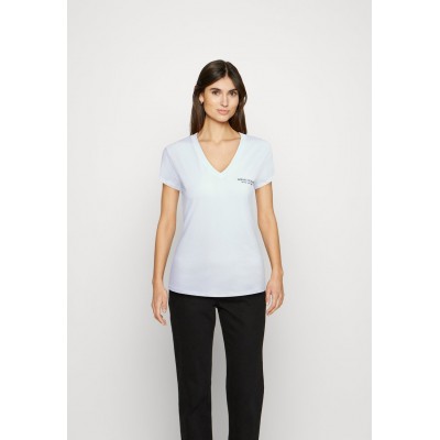 Kobiety T_SHIRT_TOP | Armani Exchange ESSENTIAL - T-shirt basic - white/biały - MJ07481