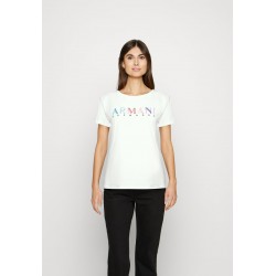 Kobiety T_SHIRT_TOP | Armani Exchange T-shirt z nadrukiem - optic white/biały - JO58049