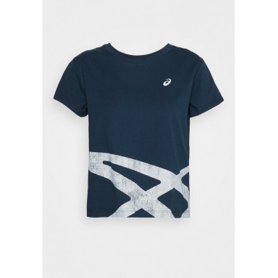 Kobiety T_SHIRT_TOP | ASICS TIGER - T-shirt z nadrukiem - french blue/brilliant white/niebieski - DW94460