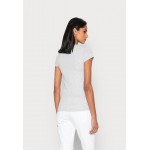 Kobiety T SHIRT TOP | Bench LEORA - T-shirt z nadrukiem - light grey marl/szary melanż - BK07070