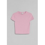Kobiety T SHIRT TOP | Bershka SHORT SLEEVE - T-shirt basic - pink/różowy - NQ64739