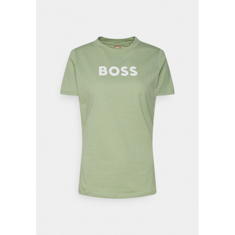 Kobiety T SHIRT TOP | BOSS ELOGO - T-shirt z nadrukiem - light/pastel green/jasnozielony - CP63561