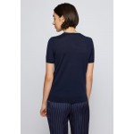 Kobiety T SHIRT TOP | BOSS FALYSSIA - T-shirt basic - open blue/niebieski - DL27984