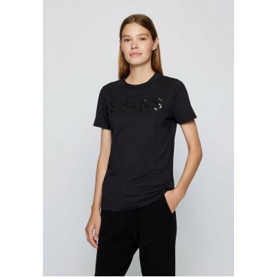 Kobiety T_SHIRT_TOP | BOSS T-shirt basic - black/czarny - TX95270