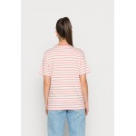 Kobiety T SHIRT TOP | Carhartt WIP ROBIE - T-shirt z nadrukiem - wax/rothko pink/mleczny - MP18775