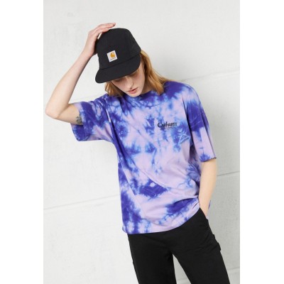 Kobiety T_SHIRT_TOP | Carhartt WIP ZONK - T-shirt z nadrukiem - razzmic/soft lavender/black/niebieski - CR81509