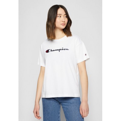 Kobiety T_SHIRT_TOP | Champion Rochester CREWNECK - T-shirt z nadrukiem - white/biały - LP58114