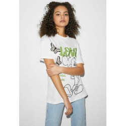 Kobiety T_SHIRT_TOP | CLOCKHOUSE DISNEY MICKEY MOUSE - T-shirt z nadrukiem - white/biały - WG02707