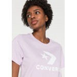Kobiety T SHIRT TOP | Converse STAR CHEVRON LOGO - T-shirt z nadrukiem - pale amethyst/różowy - TJ78106