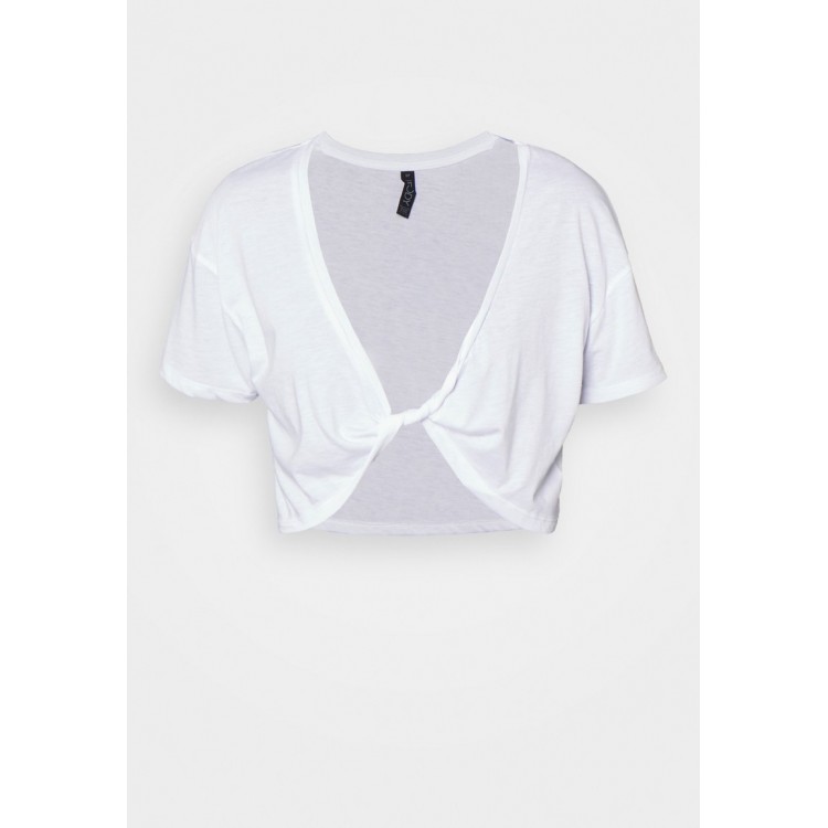 Kobiety T SHIRT TOP | Cotton On Body TWIST FRONT - T-shirt z nadrukiem - white/biały - WG90514