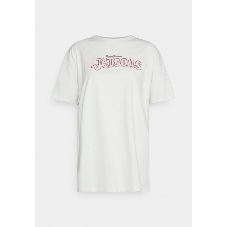 Kobiety T SHIRT TOP | Cotton On BOYFRIEND FIT TEE - T-shirt z nadrukiem - vintage white/biały - AL56312